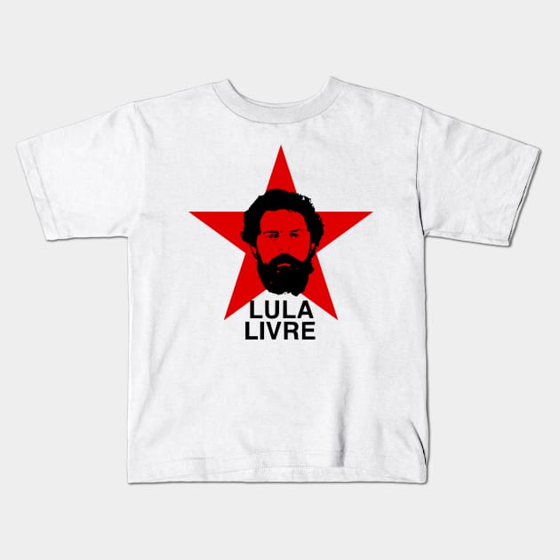 Lula Livre Kids T-Shirt by Amescla